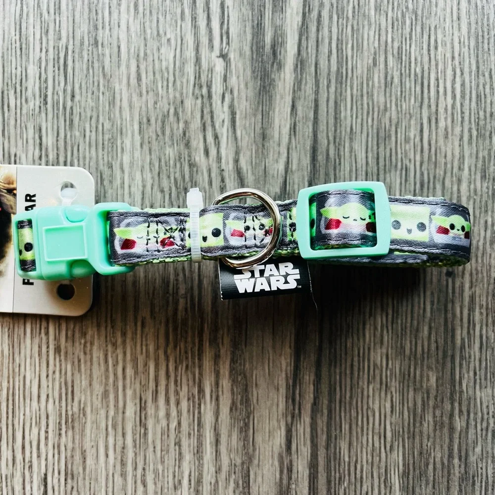 Star Wars Mandalorian Pet Collar Baby Yoda NWT Size Small 11-17” Neck Green